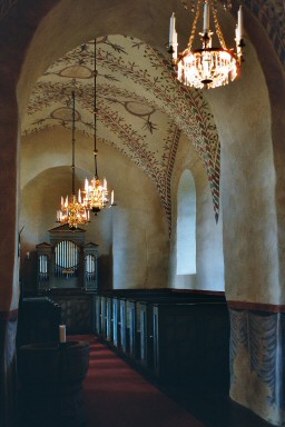 Interiör av Östra Gerums kyrka. Neg.nr. 04/302:19. JPG.