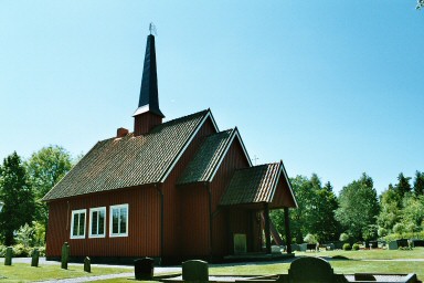Exteriör av Fiskebäcks kapell från 1939, ritat av K M Westerberg. Neg.nr. 04/168:21. JPG. 