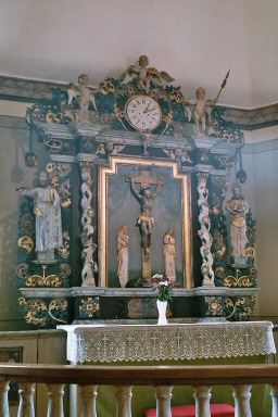 Altaruppsats i Gustaf Adolfs kyrka. Neg.nr. 04/168:06. JPG.