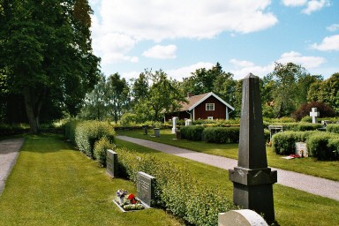 Parti av Sandhems kyrkogård. Neg.nr. 04/174:12. JPG. 