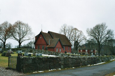 Norra Hestra kyrka och kyrkogård. Neg.nr. B963_046:04. JPG. 