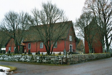 Norra Hestra kyrka och kyrkogård. Neg.nr. B963_046:02. JPG. 