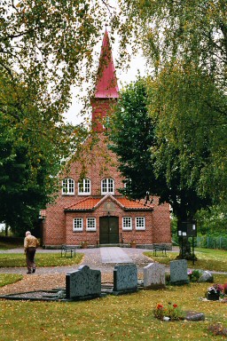 Antens kapell, uppfört i nationalromantisk stil 1915 efter ritningar av J Jerlén. Neg.nr. B961_009:22. JPG.