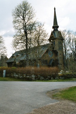 Nykyrke kyrka, uppförd 1887 efter ritningar av E A Jacobsson. Neg.nr. 03/262:04. JPG. 