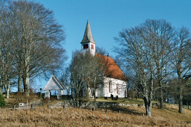 Hols kyrka och kyrkogård. Neg.nr. B961_064:14. JPG. 