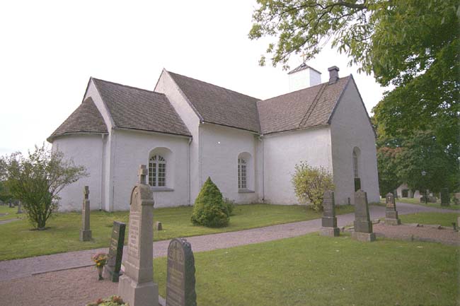 Tönnersjö kyrka, exteriör. Fasader mot NO.