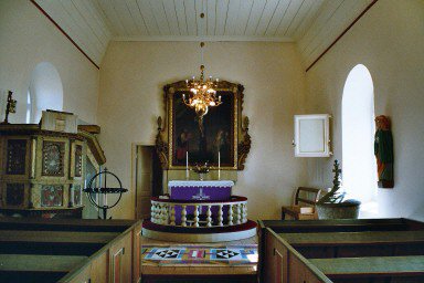 Vy mot koret i  Färeds kyrka. Neg.nr 04/271:24.jpg