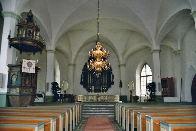 Vy mot koret i Lyrestads kyrka. Neg.nr 04/287:05.jpg