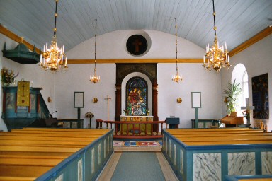 Vy mot koret i Tiveds kyrka. Neg.nr 04/340:14.jpg