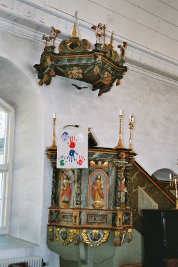 Predikstolen i Finnerödja kyrka. Neg.nr 04/337:08.jpg