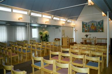 Kyrkorummet i Älvängens kyrka från NV.
