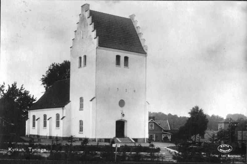Tyringe kyrka från nordväst