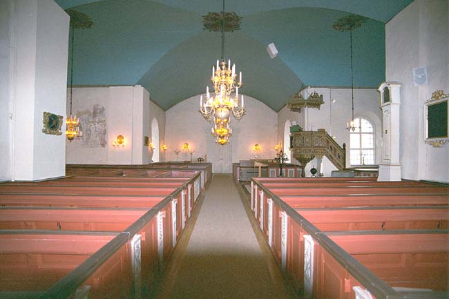 Kyrkorummet i Rolfstorps kyrka.