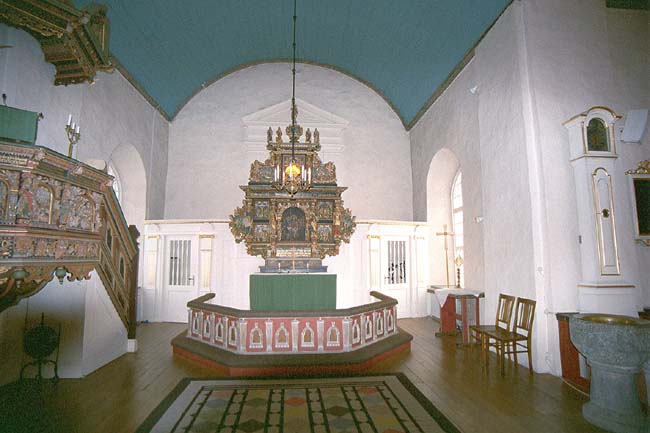 Koret i Rolfstorps kyrka.