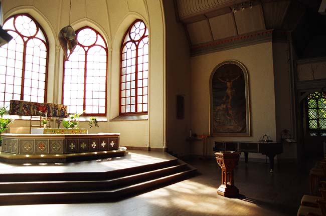 Koret i Falkenbergs kyrka.