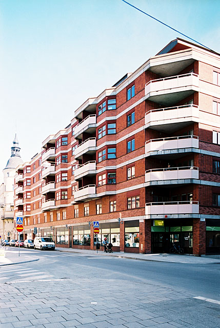 Väderkvarnen 20, hus 1, foto från väster, Malmskillnadsgatan