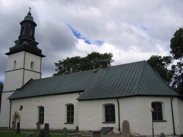 Knista kyrka, exteriör  södra fasaden
