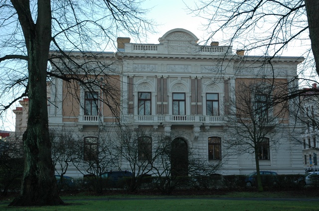 Wernerska villan uppfördes 1885-89 efter ritningar av arkitekt A C Peterson