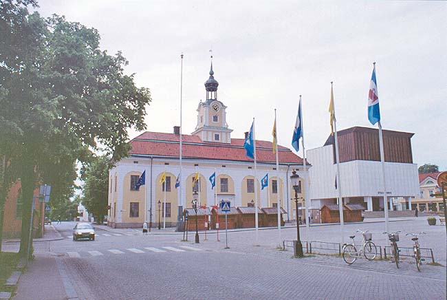 Nyköpings rådhus. Torgfasad.