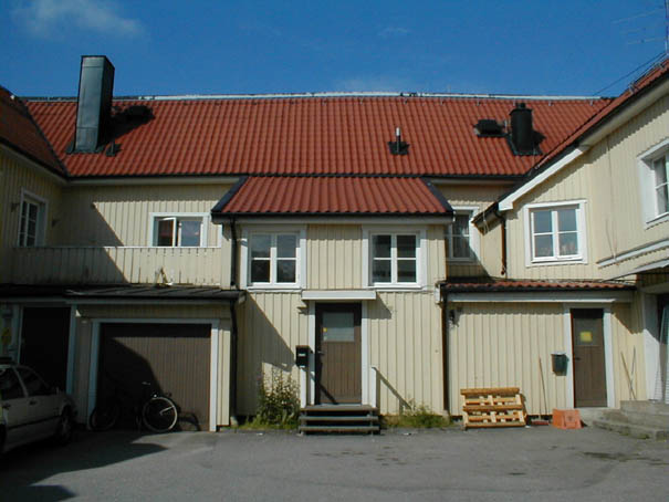 Gropgården 12 husnr 1 A, byggnaden ligger efter Järntorgsgatan men kortet är taget från gården.