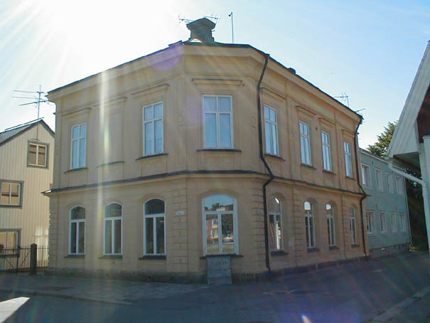 Jakob Petré 14 husnr 1 A, bilden är tagen på fasaderna mot Nygatan och Tullgatan.