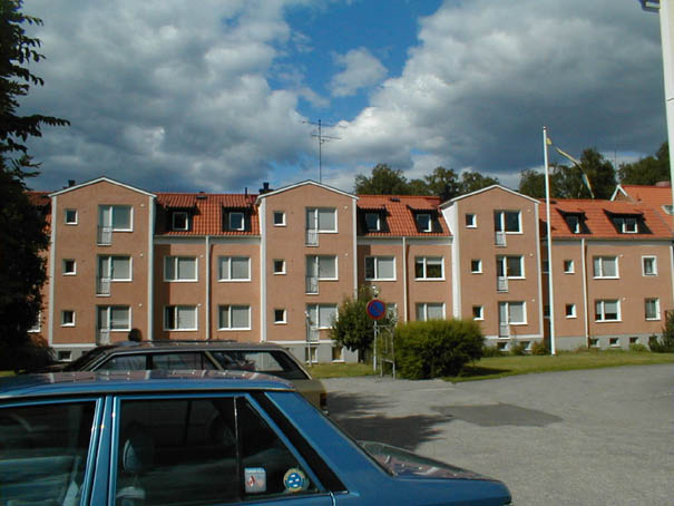Stabbaren 18 husnr 1 A, bilden är tagen från Trädgårdsgatan.