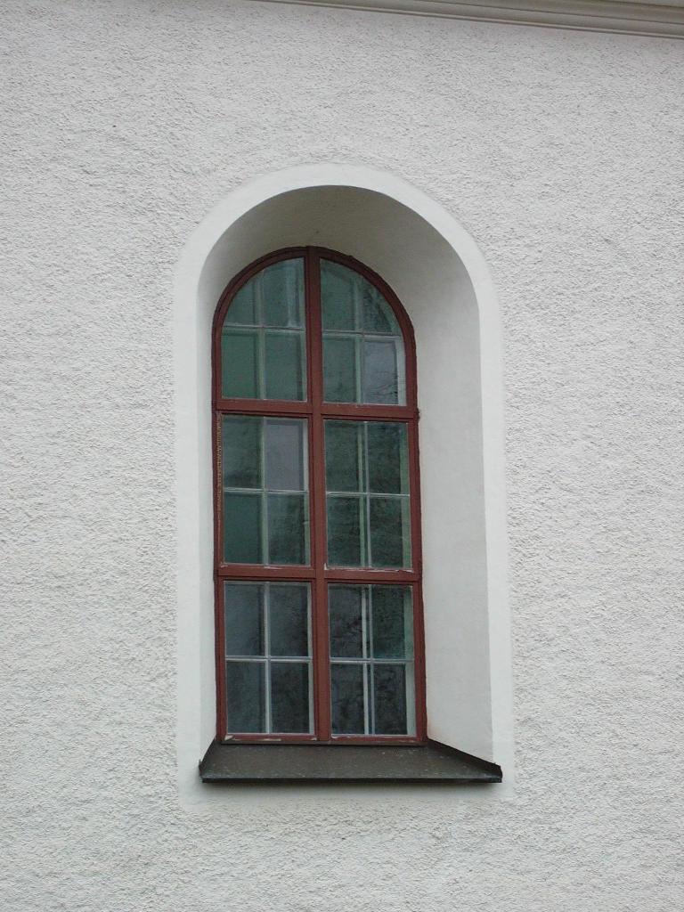 Fönster på södra fasaden.