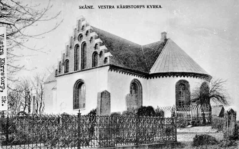 Västra Kärrstorps kyrka mot sydöst