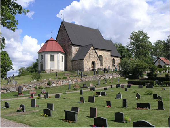 Roslags-Bro kyrka, från sydväst