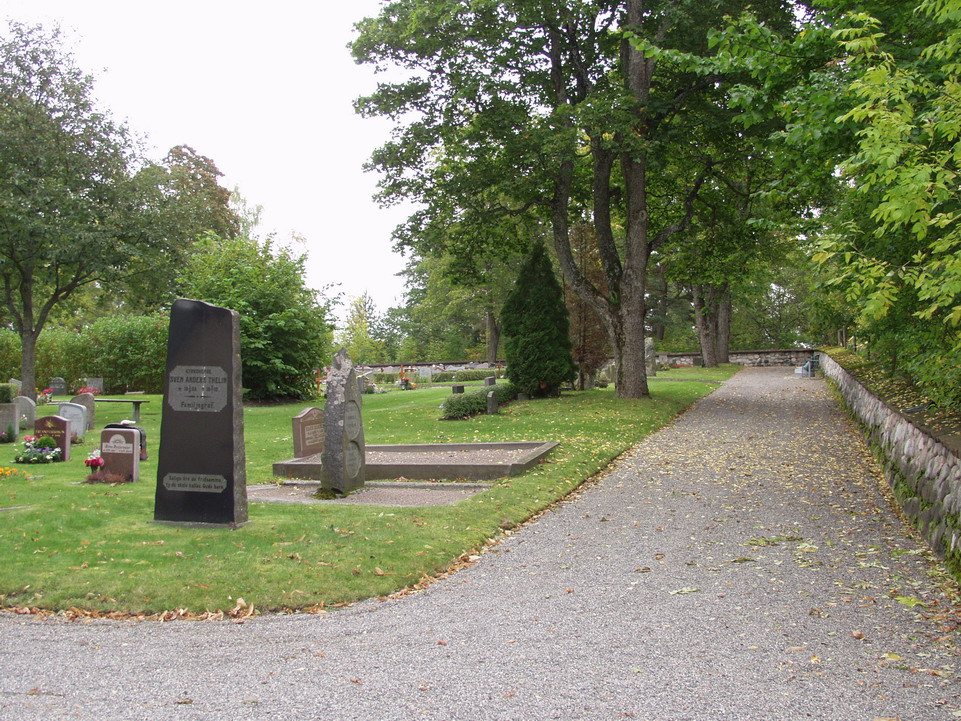 Kyrkogårdens östra sida – Digitalfoto Rolf Hammarskiöld