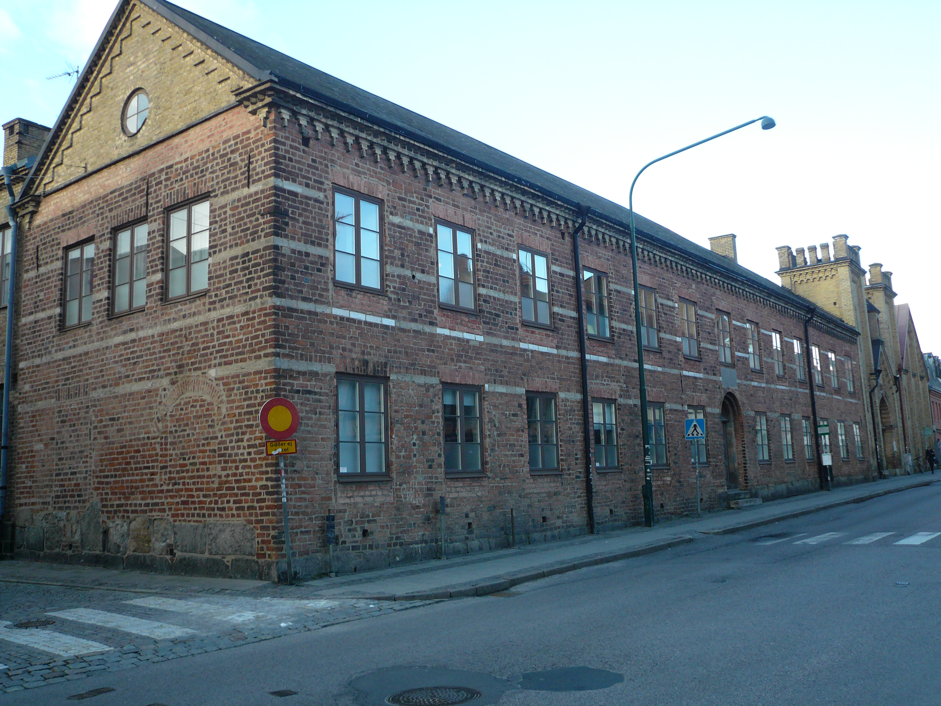 Karl XII-huset, Katedralskolan 8, Lund. Stora Södergatan, vy från söder