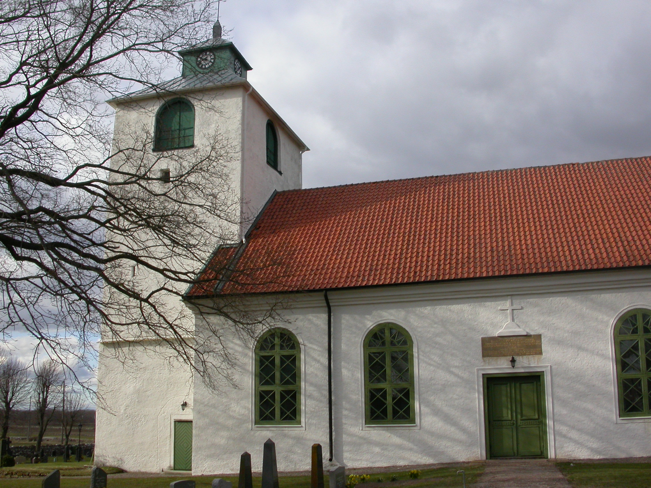 Hulterstads kyrka, exteriör. 