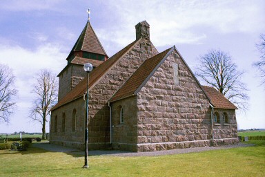 Härjevads kyrka, sedd från väster. Neg.nr 03/165:15