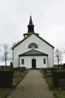 Trässbergs kyrka med sakristian öster om koret.  Neg.nr 03/172:13.jpg