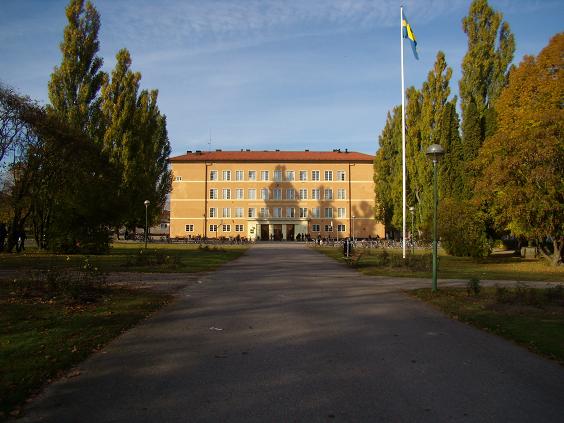 Gamla Lärarhögskolan, kv Adjunkten 1, Linköping. Huvudbyggnaden (husnr 3) från sydost.