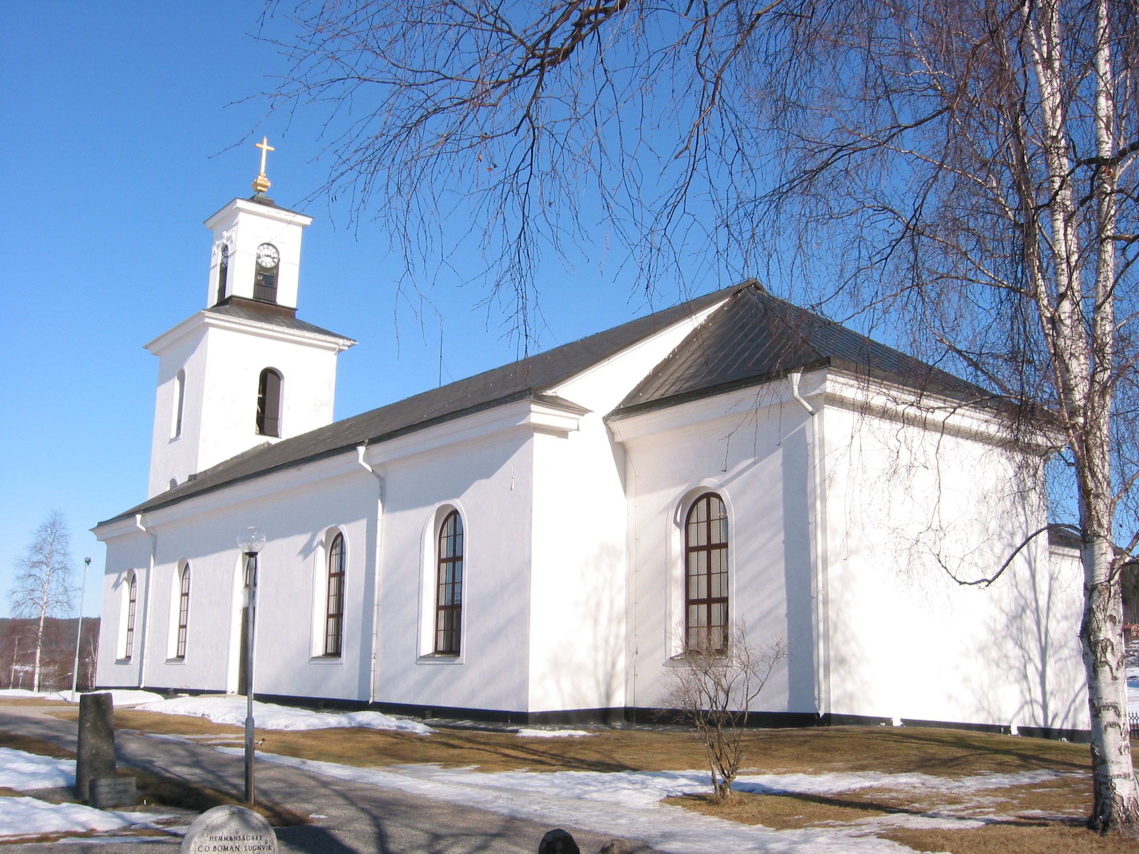 Bjärtrå kyrka, exteriör, östra fasaden. 