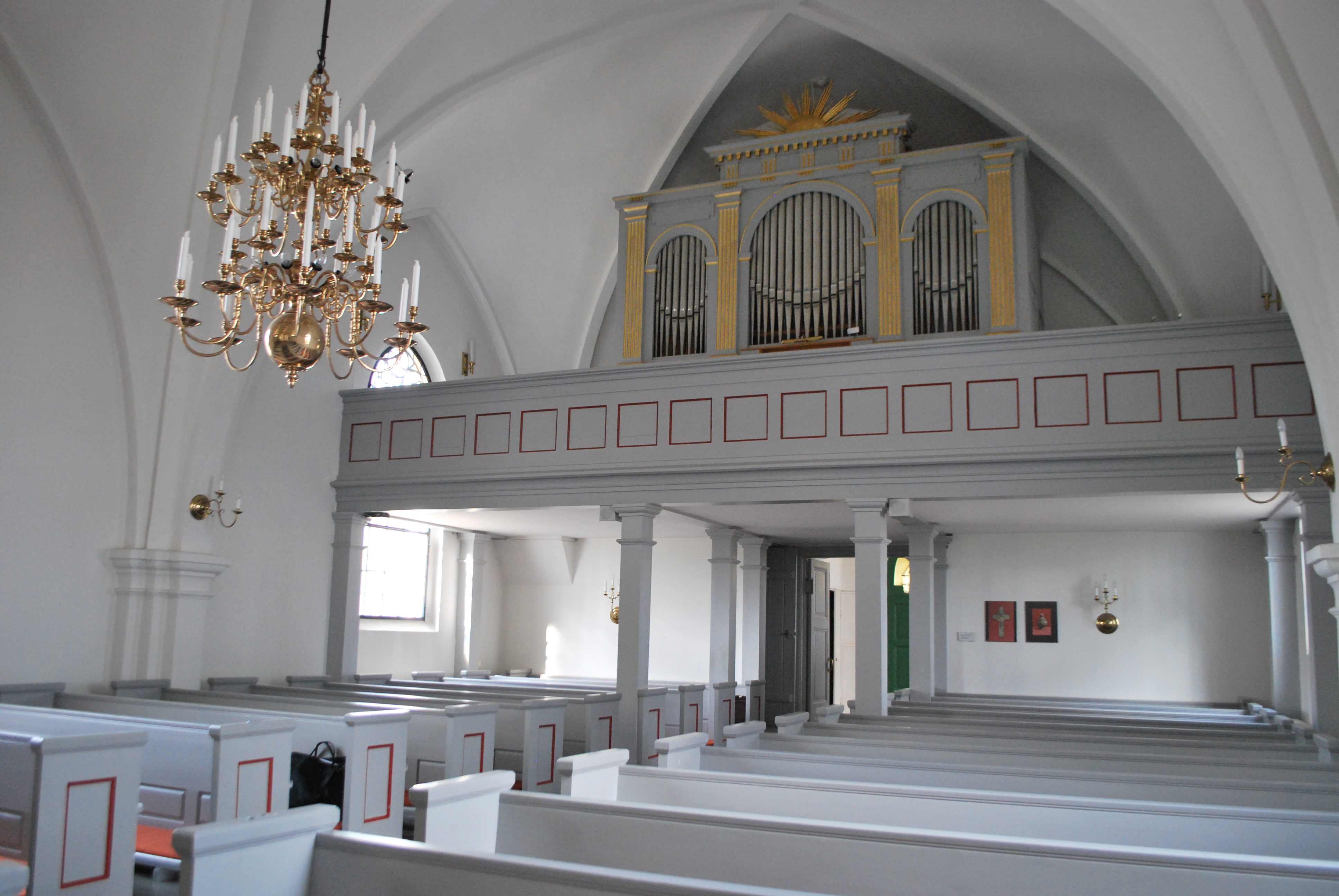 Västra Broby kyrka, orgelläktaren
