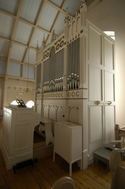 Orgeln på västläktaren.