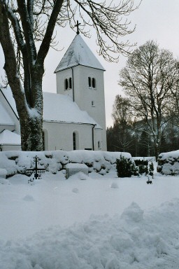 Vists kyrka, till stor del uppförd 1892 efter ritningar av Gustaf Pettersson. Neg.nr. B963_044:11. JPG. 