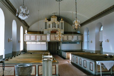 Gullereds kyrka, interiör. Neg.nr. B963_036:03. JPG.
