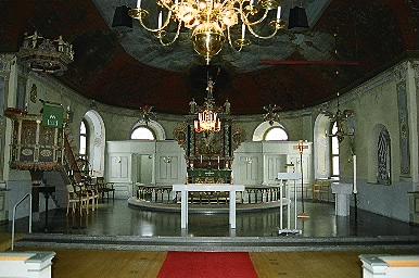 Koret i Sätila kyrka sett från V.