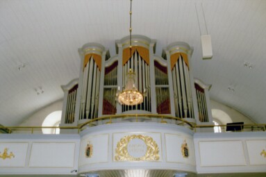 Orgeln i Fristads kyrka är från 1978.