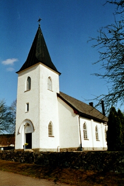 Målsryds kyrka sedd från nordväst.