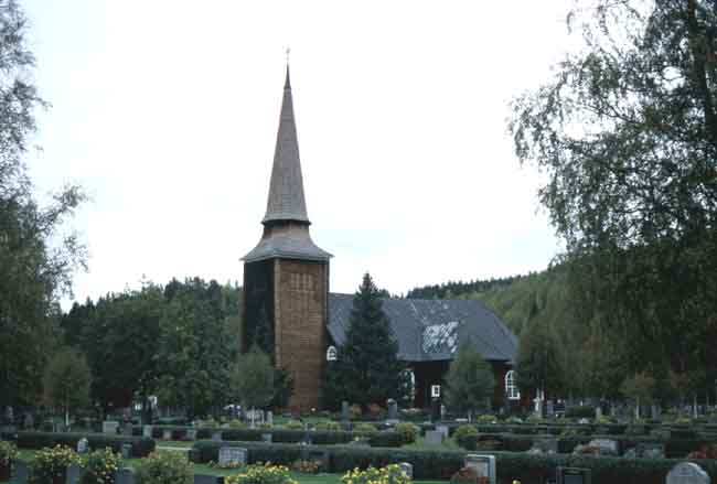 Norra Ny kyrka från sydväst.
