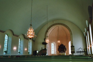 Interiör av Essunga kyrka. Neg.nr. 04/152:20. JPG.