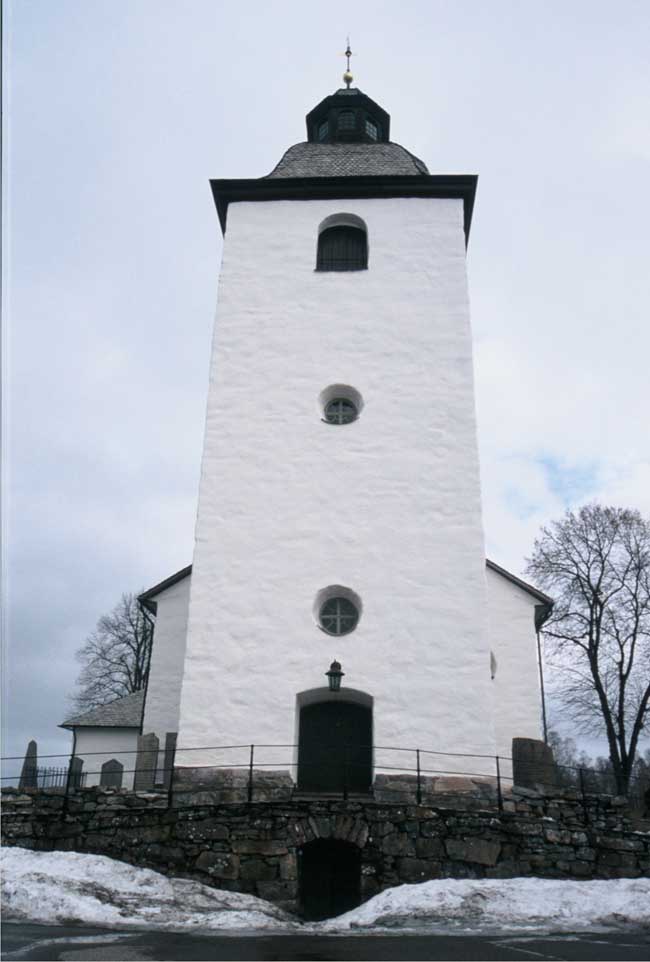 Tornet på Köla kyrka från väster