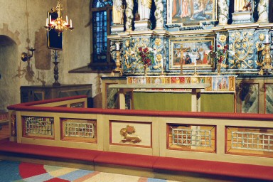 Altarring i Ulricehamns kyrka. Neg.nr. B963_033:13. JPG.