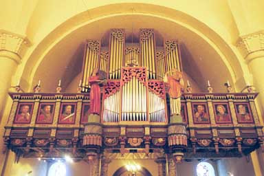 Orgeln i Tranemo kyrka, från N.


