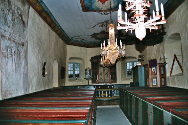 Interiör av Vesene kyrka. Neg.nr. B961_039:09. JPG.