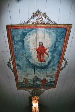 Takmålning i Vesene kyrka. Neg.nr. B961_039:11. JPG.